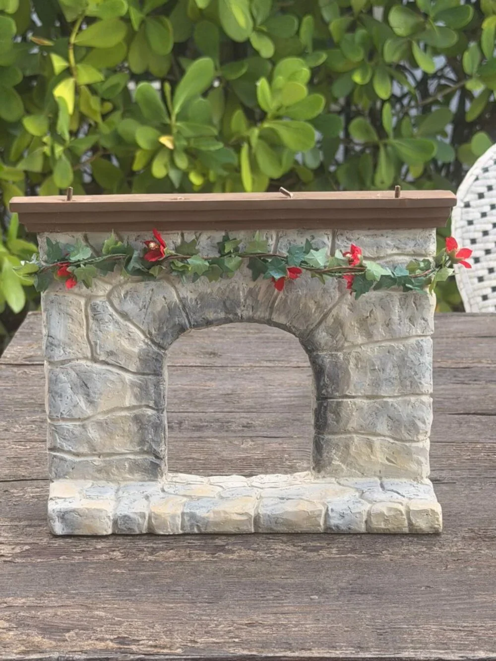 RARE Zim's The Elves Themselves Stone Fireplace Accessory Vintage Display Scene